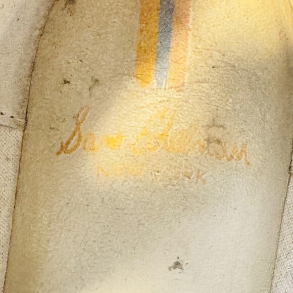 Sam Edelman Shoes Womens 8 Beige Leather Felicia Ballet Flats Bow Charm Slip On - Picture 10 of 12